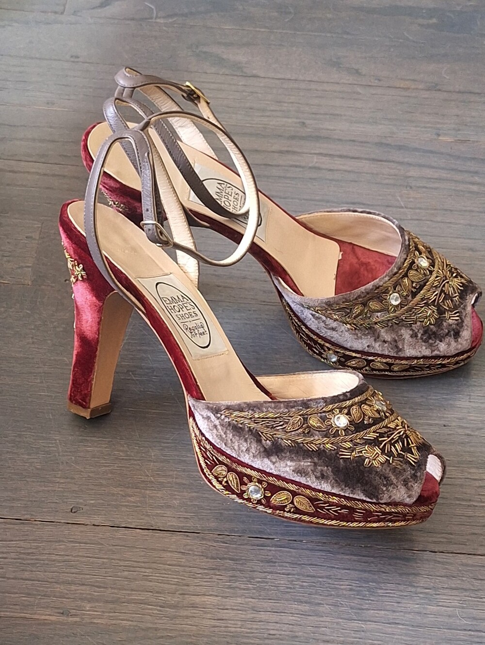 Emma Hope's Magic Slugger Platform STUNNING !!! EUC SZ 40